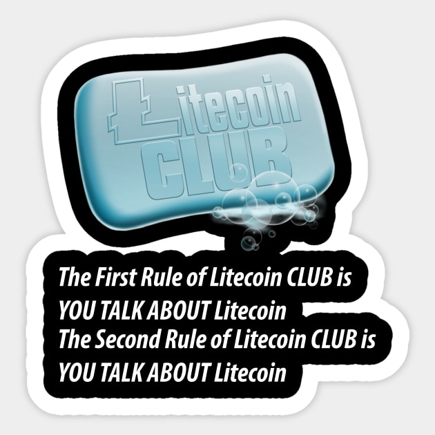 Litecoin CLUB Sticker by Destro